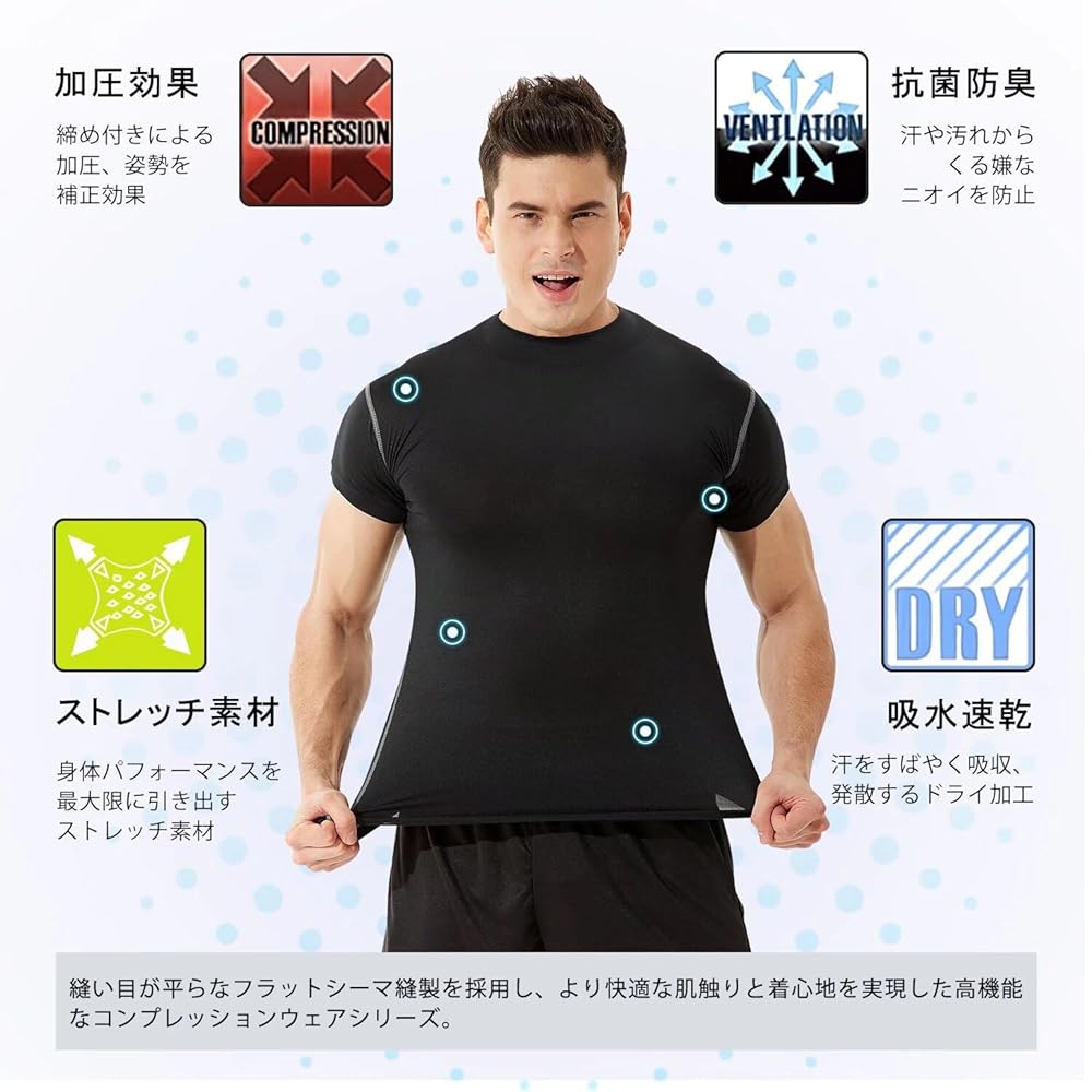 【MUスポーツ】ハイネックシャツ 42サイズ 定価 20900円 Amazon | [Muxuryee] スポーツインナー メンズ 長袖